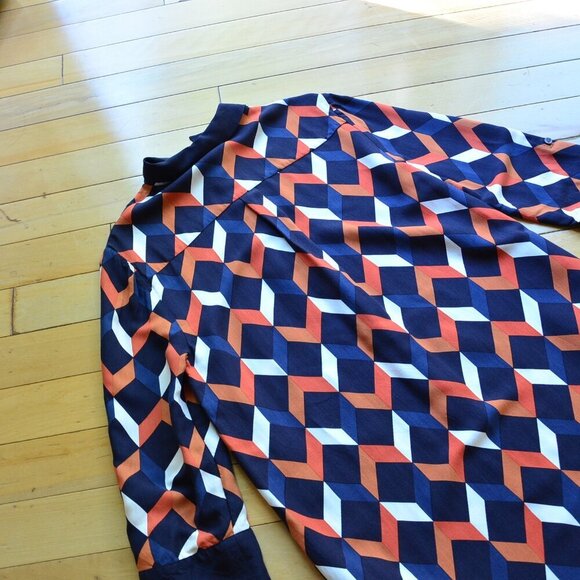 HOBBS Aubery Dress Size US 8 Navy - Picture 15 of 16